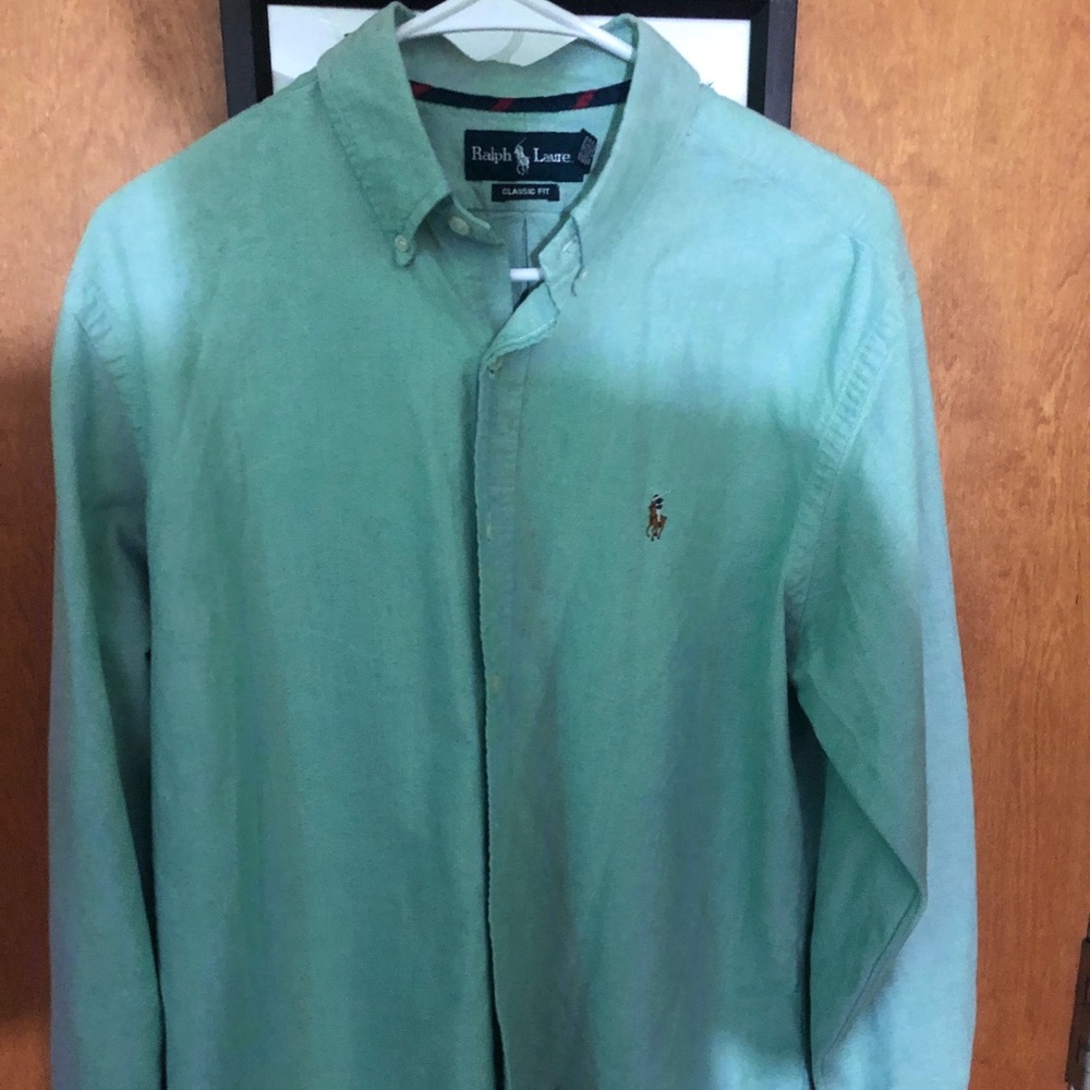 Ralph Lauren Light Blue Button Down Dress Shirt